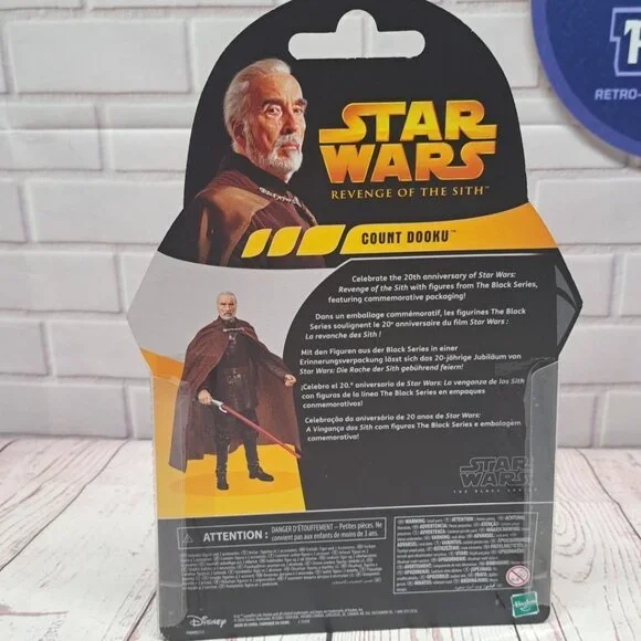 Star Wars Black Series EP3 Commemorative 20th 6" Count Dooku Walmart Exclusive - Picture 4 of 7
